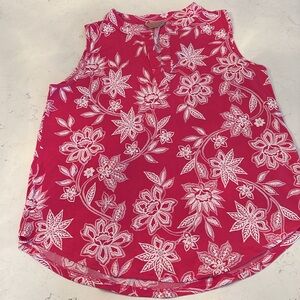 Amiana hot pink sleeveless top